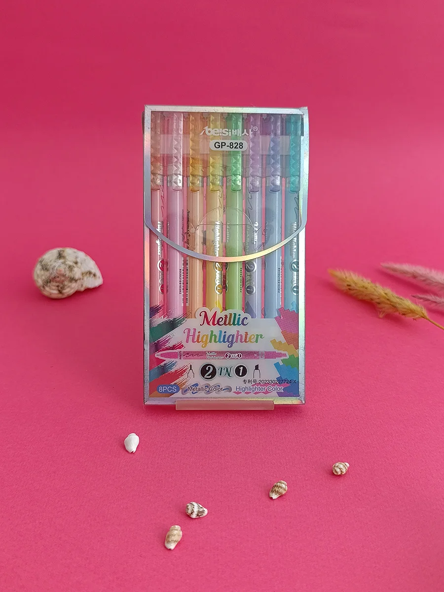 8-color highlighter and marker, code GP-828
