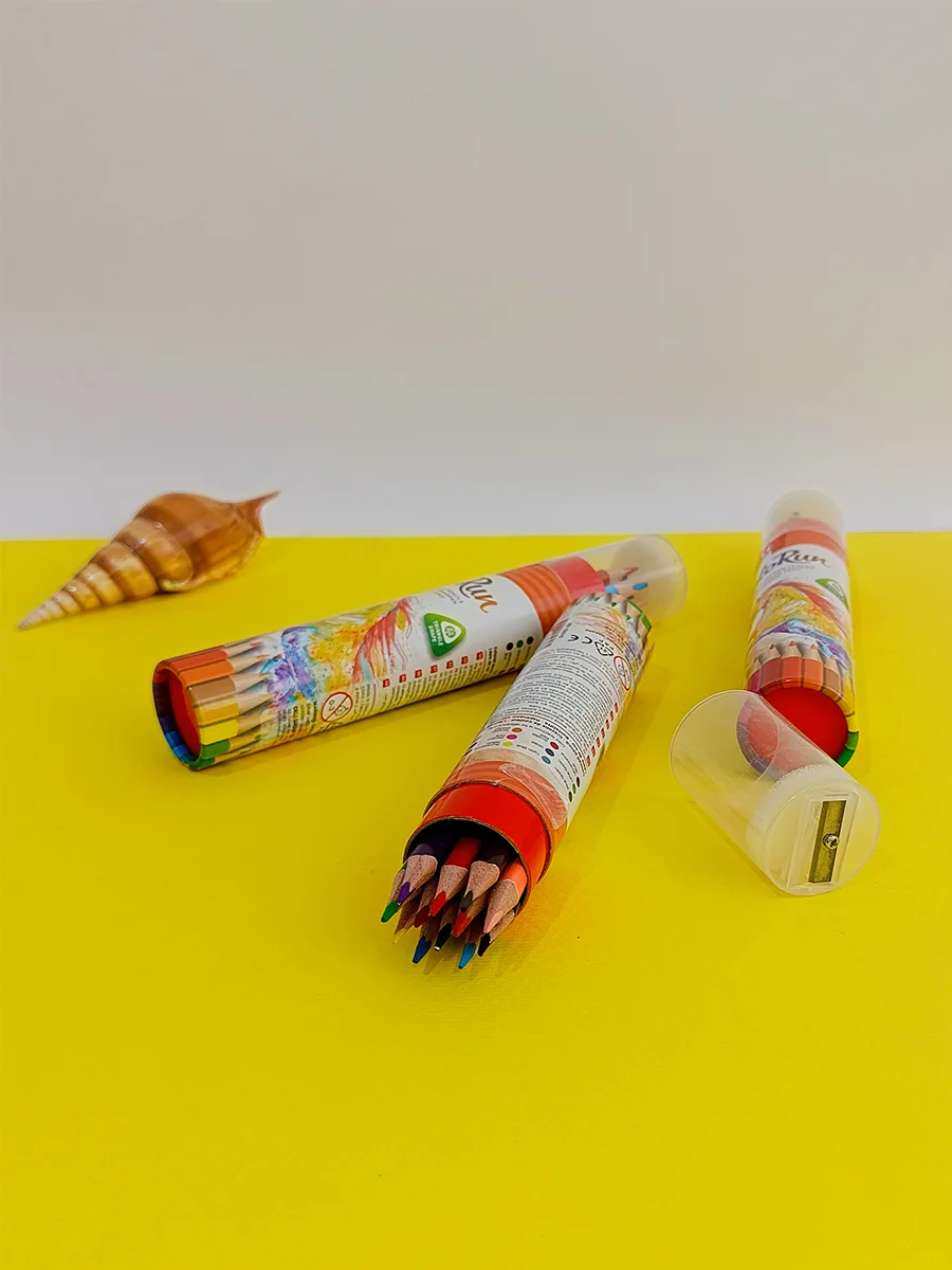 12-color tubular ink, Deli brand, code D-1201