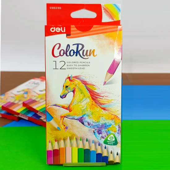 Deli 12-color colored pencils-ColoRun model