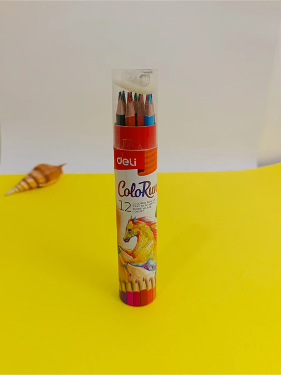 12-color tubular ink, Deli brand, code D-1201