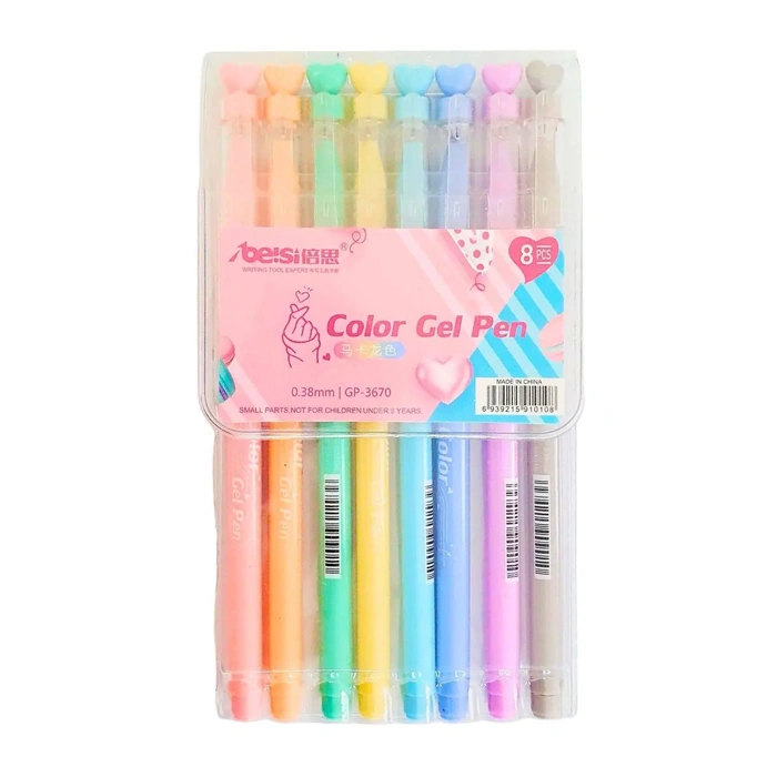 Pastel pen 8 colors gp-3670